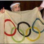 Bandera olímpica original tras 80 años